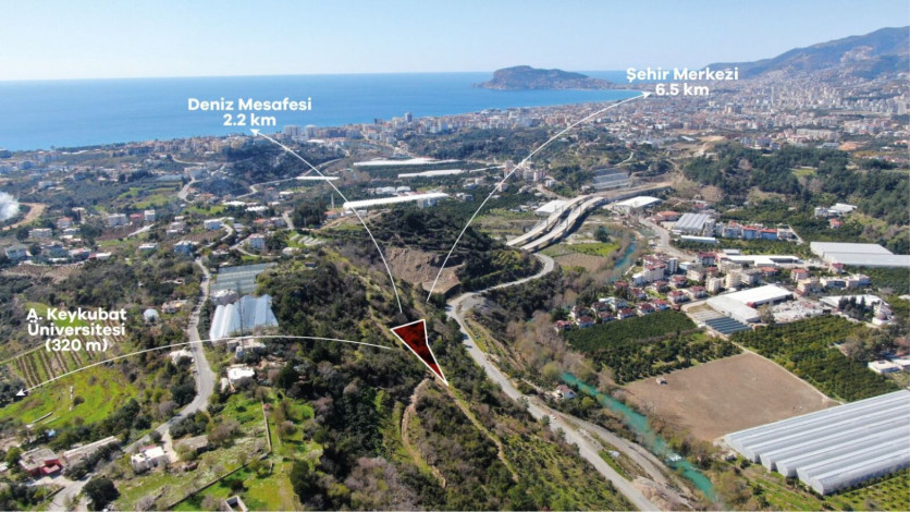 Участок земли 1286м2 в районе Кестель - Ракурс 3