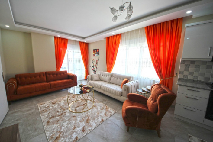 Трехкомнатная квартира с мебелью и техникой в Махмутларе в 550 метрах от моря, 115 м2 - Ракурс 10