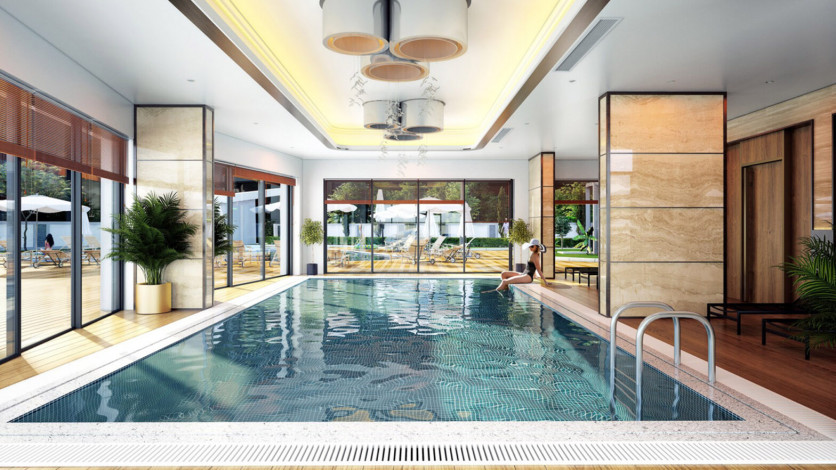 Новые апартаменты 1+1, 50м2 в ЖК на финальной стадии строительства, район Оба - Ракурс 3