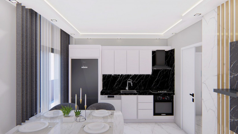 Новая квартира планировки 1+1, 60м2 в районе Авсаллар - Ракурс 6