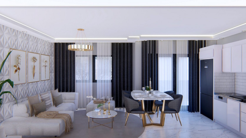 Новая квартира планировки 1+1, 55м2 в районе Авсаллар - Ракурс 16