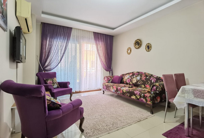 Уютная меблированная квартира планировки 1+1, Махмутлар, Алания, 60 м2. - Ракурс 10