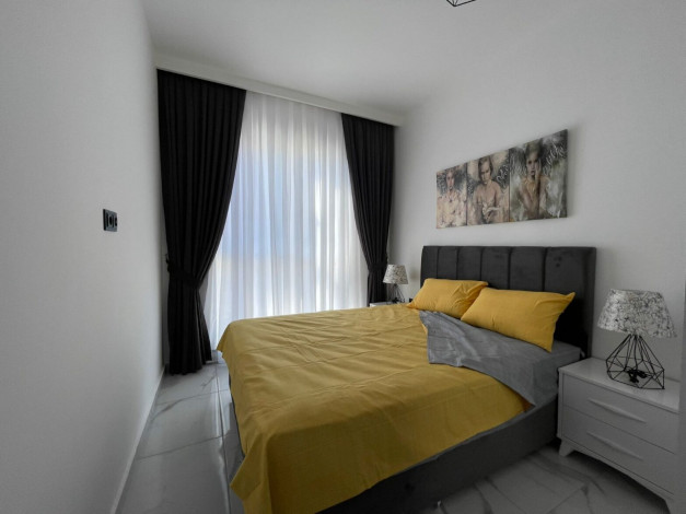 Меблированные апартаменты планировки 1+1, 55м2 с видом на море, район Каргыджак - Ракурс 22