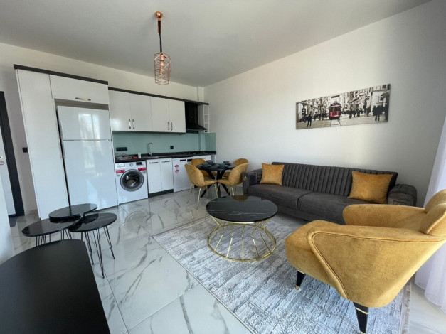 Меблированные апартаменты планировки 1+1, 55м2 с видом на море, район Каргыджак - Ракурс 23