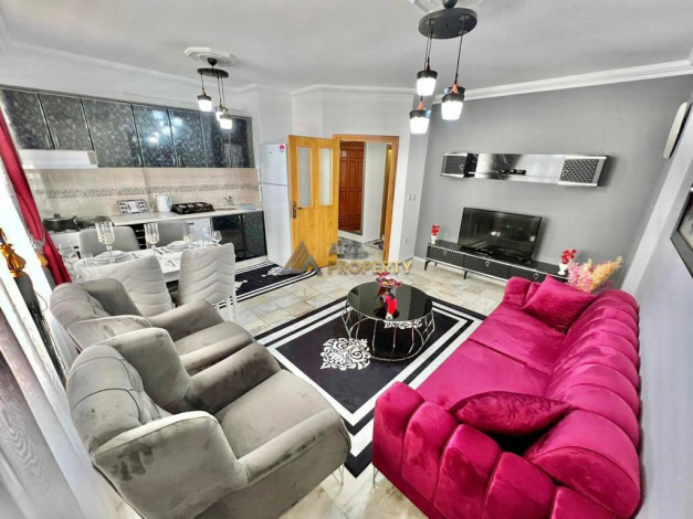 Меблированная квартира планировки 2+1, 105м2 с видом на море в районе Махмутлар - Ракурс 11