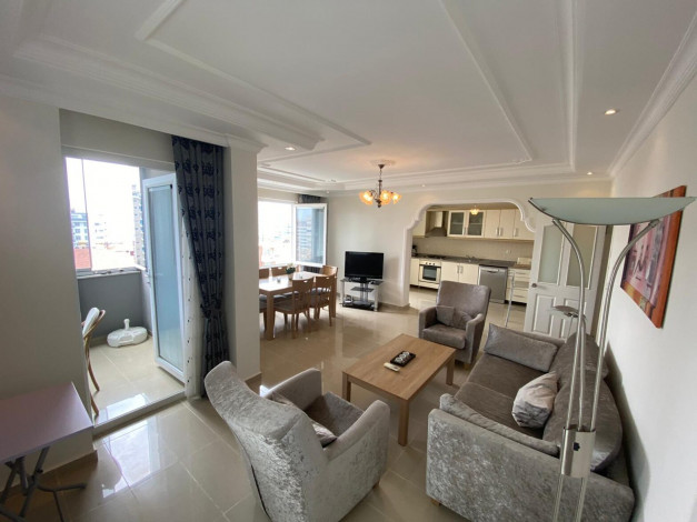 Апартаменты планировки 2+1, 115м2 с видом на море, район Махмутлар - Ракурс 15