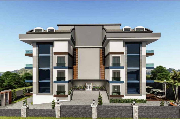 Квартира планировки 1+1, 54м2 в ЖК на финальной стадии строительства, Махмутлар - Ракурс 4