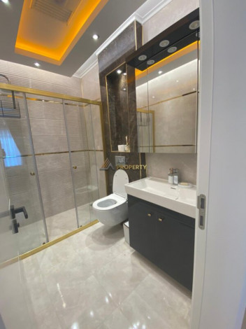 Меблированная квартира планировки 2+1, 130м2 с видом на море в элитном ЖК, район Махмутлар - Ракурс 2