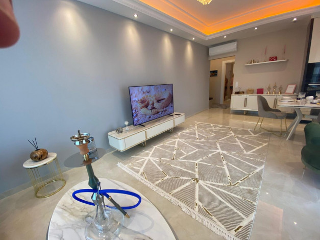 Меблированная квартира планировки 2+1, 130м2 с видом на море в элитном ЖК, район Махмутлар - Ракурс 7