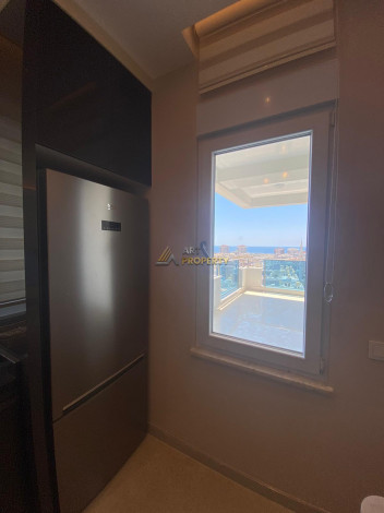 Меблированная квартира планировки 2+1, 130м2 с видом на море в элитном ЖК, район Махмутлар - Ракурс 8