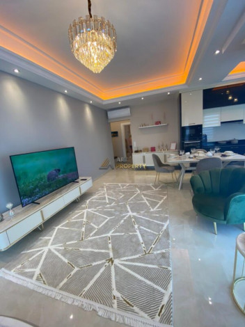 Меблированная квартира планировки 2+1, 130м2 с видом на море в элитном ЖК, район Махмутлар - Ракурс 15