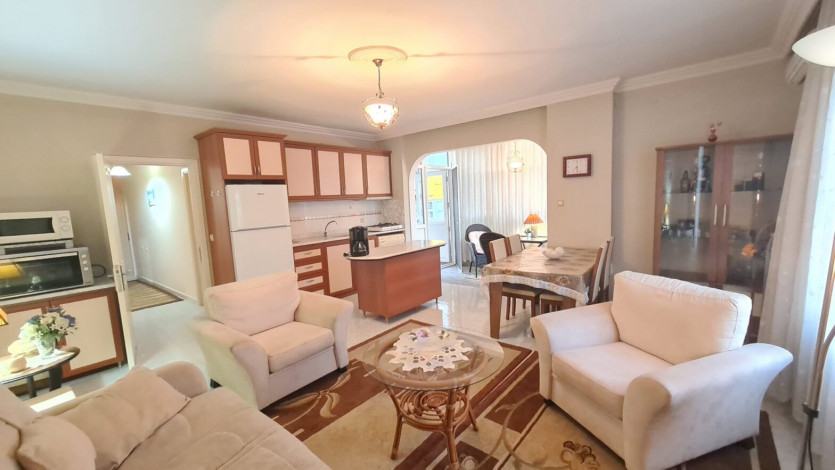 Апартаменты планировки 2+1, 110м2 с видом на море в районе Махмутлар - Ракурс 9