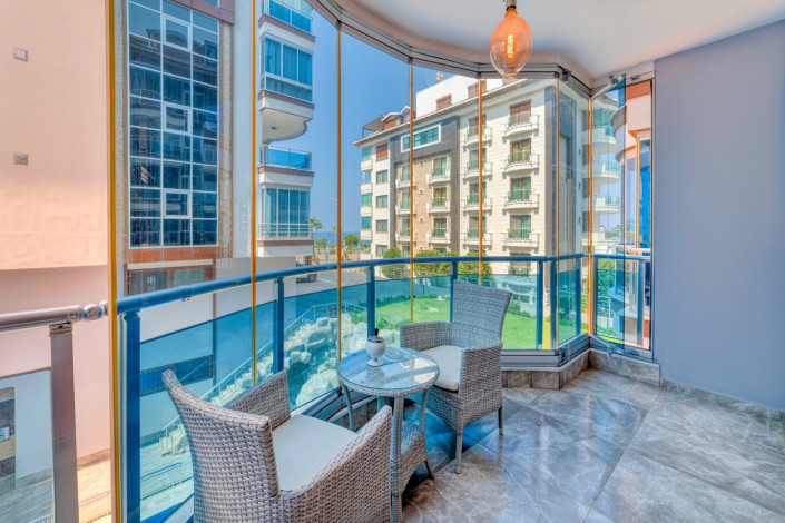 Апартаменты планировки 2+1, 100м2 с видом на море, район Кестель - Ракурс 30