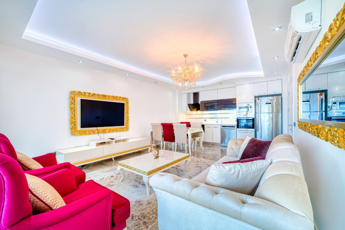 Апартаменты планировки 2+1, 100м2 с видом на море, район Кестель - Ракурс 36