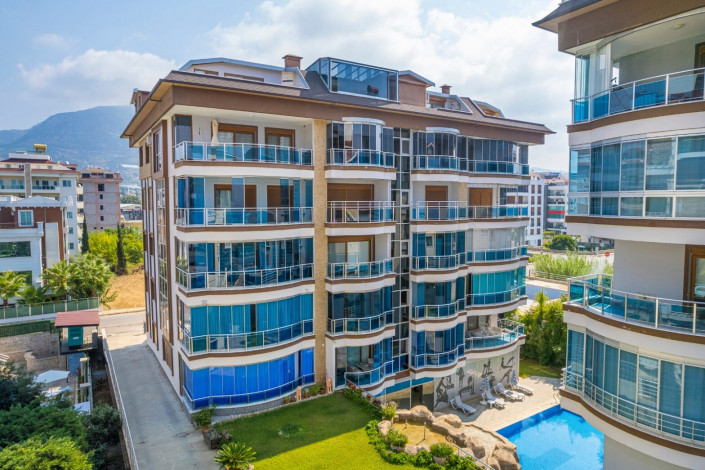 Апартаменты планировки 2+1, 100м2 с видом на море, район Кестель - Ракурс 45