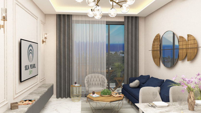 Инвестиционный проект с апартаментами 1+1, 2+1, 3+1, 4+1 в районе Кестель - Ракурс 6