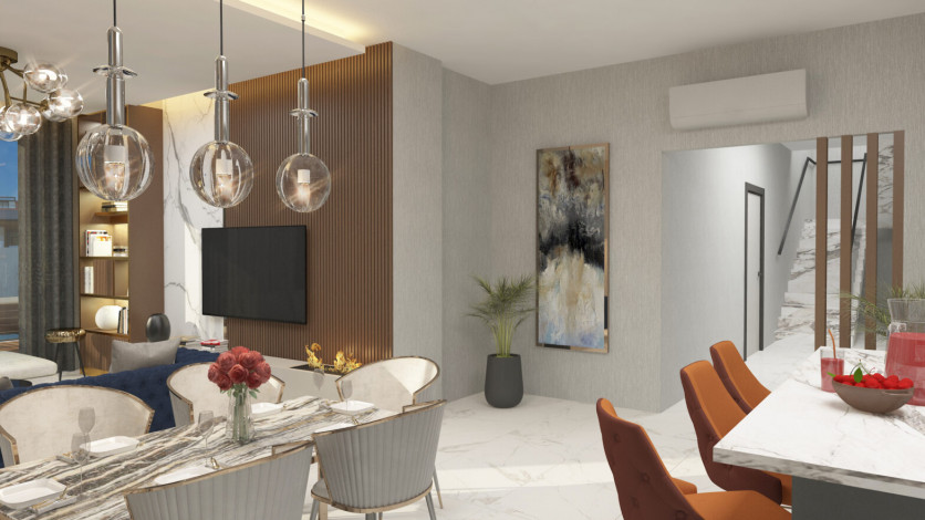 Инвестиционный проект с апартаментами 1+1, 2+1, 3+1, 4+1 в районе Кестель - Ракурс 9