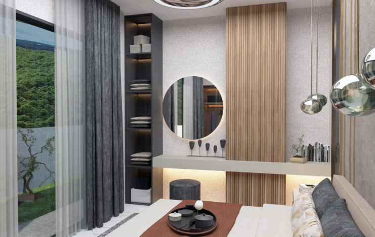 Инвестиционный проект с апартаментами 1+1, 2+1, 3+1, 4+1 в районе Кестель - Ракурс 10