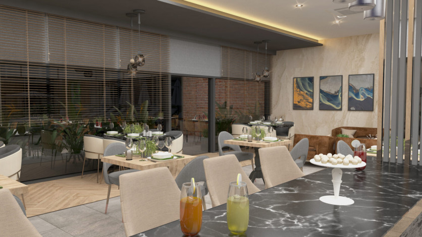 Инвестиционный проект с апартаментами 1+1, 2+1, 3+1, 4+1 в районе Кестель - Ракурс 20