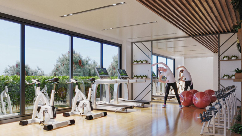 Две квартиры 1+1 в комплексе на завершающем этапе строительства по ценам ниже, чем от застройщика, Авсаллар - Ракурс 16