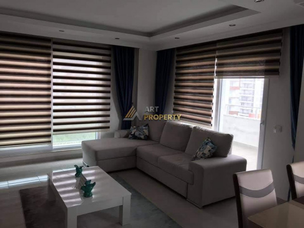 Меблированная квартира с видом на старинный город Наула в Махмутларе, Алания, 65 м2 - Ракурс 7