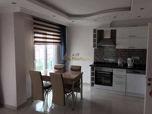 Меблированная квартира с видом на старинный город Наула в Махмутларе, Алания, 65 м2 - Ракурс 12