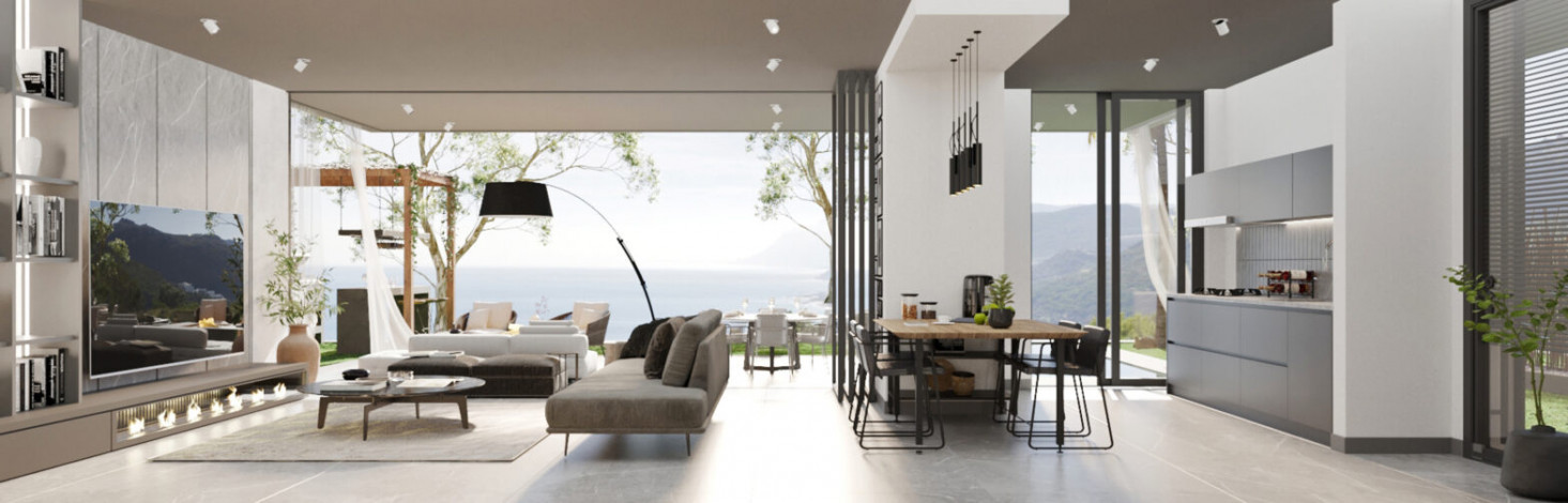 Роскошные виллы в районе Конаклы, проект на стадии строительства - Ракурс 11