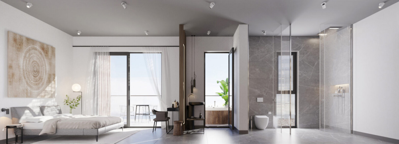 Роскошные виллы в районе Конаклы, проект на стадии строительства - Ракурс 15