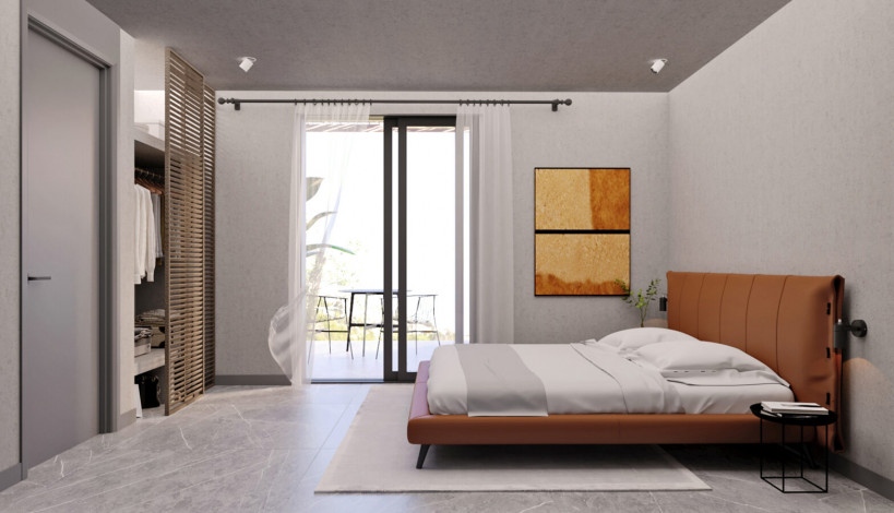 Роскошные виллы в районе Конаклы, проект на стадии строительства - Ракурс 17