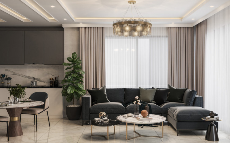 Новый проект в престижном европейском районе Оба - Ракурс 2