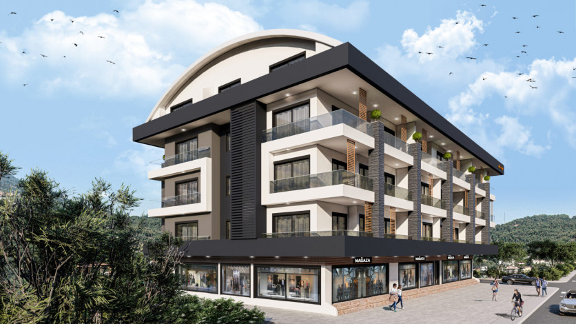 Новый проект в престижном европейском районе Оба - Ракурс 23