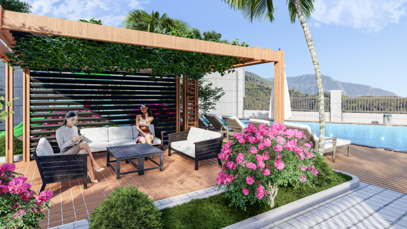 Инвестиционный проект с апартаментами 1+1, 2+1 в районе Авсаллар - Ракурс 4