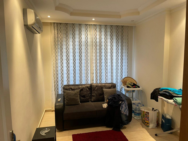 Меблированные апартаменты 2+1, 110м2 с видом на море и крепость, центр Алании - Ракурс 6