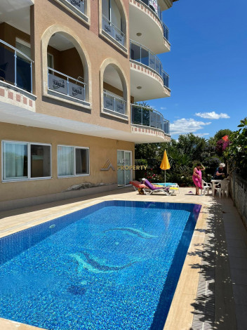 Меблированные апартаменты 2+1, 110м2 с видом на море и крепость, центр Алании - Ракурс 9