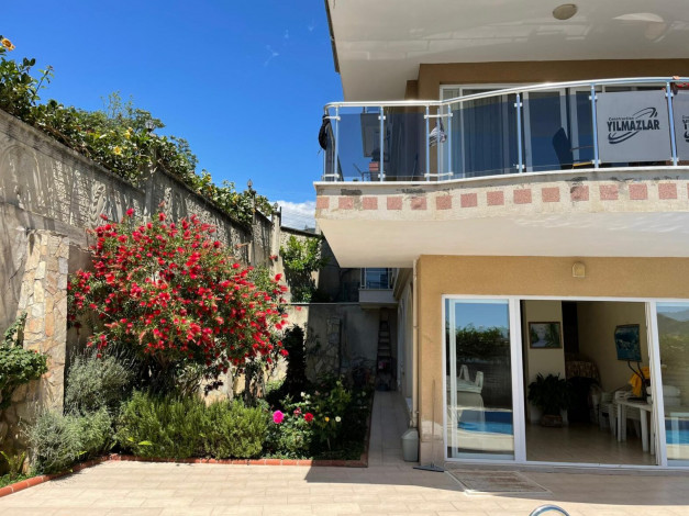 Меблированные апартаменты 2+1, 110м2 с видом на море и крепость, центр Алании - Ракурс 11