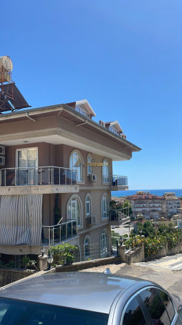 Меблированные апартаменты 2+1, 110м2 с видом на море и крепость, центр Алании - Ракурс 15