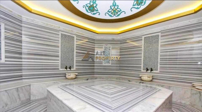 Полностью меблированные апартаменты 2+1 в элитной резиденции у моря в Тосмуре, 120 м2 - Ракурс 9