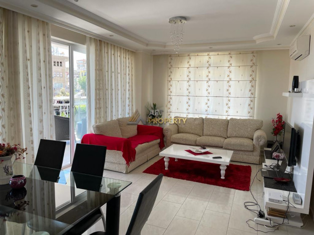 Меблированная квартира планировки 5+1, 150м2 с видом на море и крепость в центре Алании - Ракурс 5