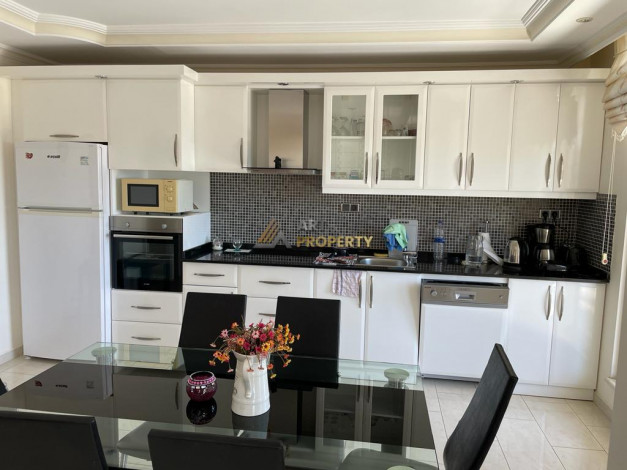 Меблированная квартира планировки 5+1, 150м2 с видом на море и крепость в центре Алании - Ракурс 14