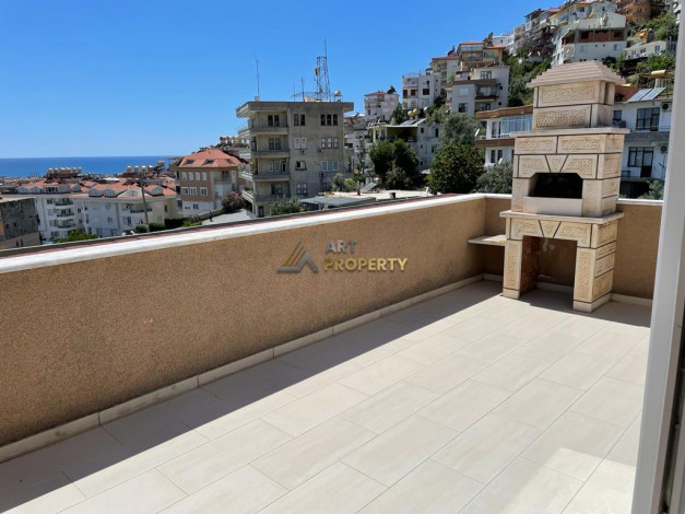 Меблированная квартира планировки 5+1, 150м2 с видом на море и крепость в центре Алании - Ракурс 16