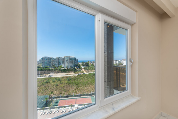 Квартира планировки 1+1, 46м2 с видом  на море в престижном ЖК, район Авсаллар - Ракурс 14