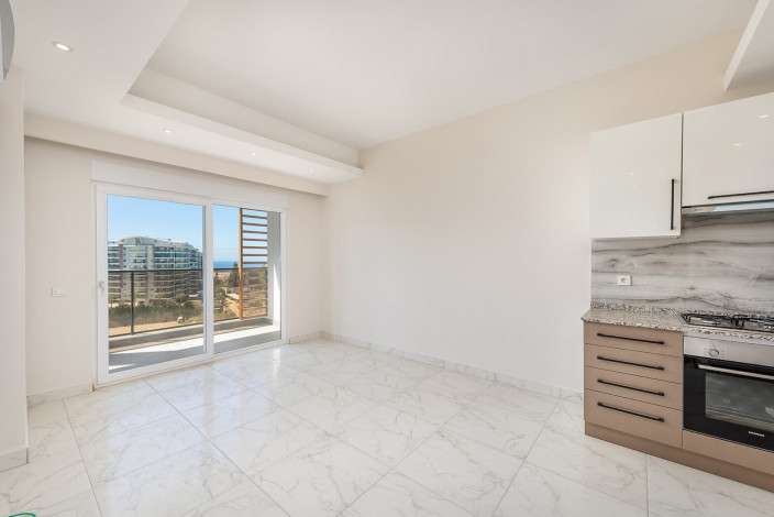 Квартира планировки 1+1, 46м2 с видом  на море в престижном ЖК, район Авсаллар - Ракурс 15