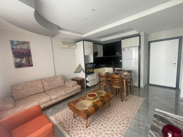 Двухкомнатная меблированная квартира в Махмутларе в 300м от Средиземного моря, 55 м2. - Ракурс 12