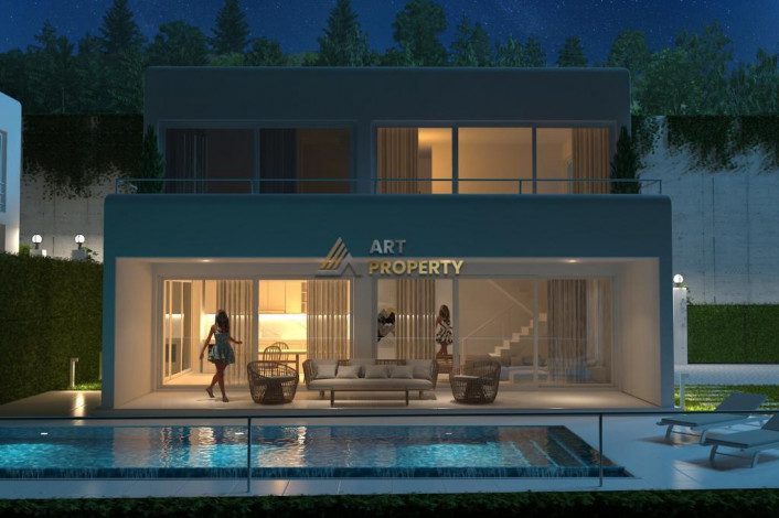 Шикарная вилла планировки 4+3 в районе Бекташ, центр Алании - Ракурс 14