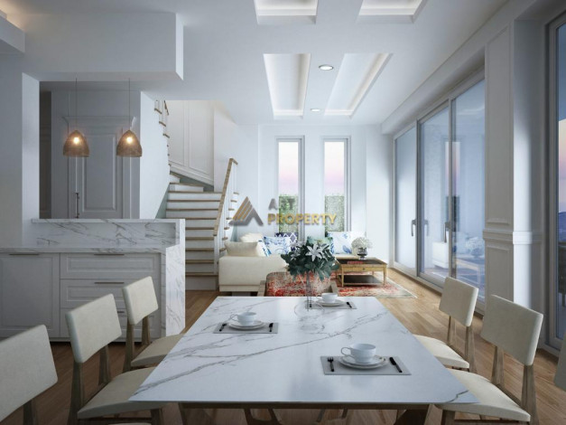 Шикарная вилла планировки 4+3 в районе Бекташ, центр Алании - Ракурс 23