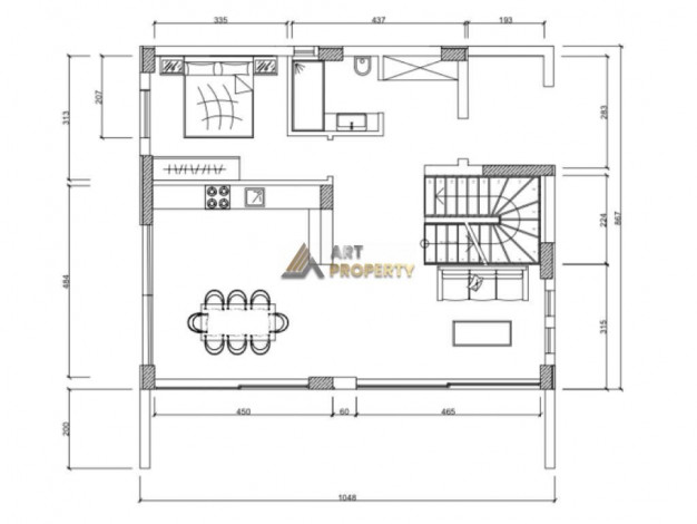 Шикарная вилла планировки 4+3 в районе Бекташ, центр Алании - Ракурс 29