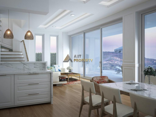 Шикарная вилла планировки 4+3 в районе Бекташ, центр Алании - Ракурс 38