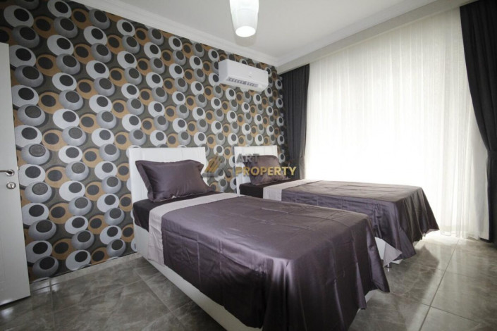 Меблированные апартаменты 2+1, 125м2 с видом на море, район Джикджилли - Ракурс 4