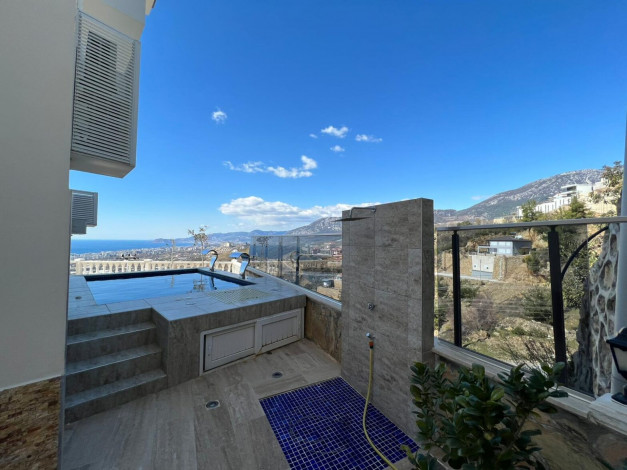 Роскошная видовая вилла 3+2, 250м2 в районе Каргыджак - Ракурс 5