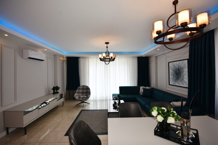 Меблированные апартаменты планировки 2+1, 115м2 с видом на море в районе Махмутлар - Ракурс 20